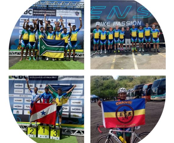 Seleção Amapaense de Ciclismo conquista 5 medalhas no torneio Norte e Nordeste